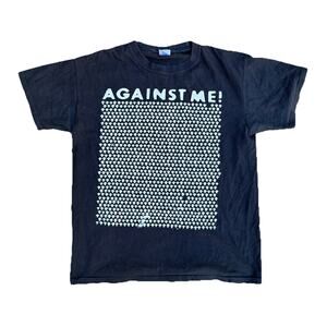 Vintage Against Me! Shirt Mens Medium Black Punk Band Emo Y2K